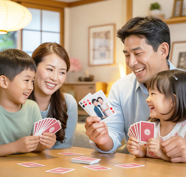 Personalized playing cards with couple's photos - Tinyko Japan