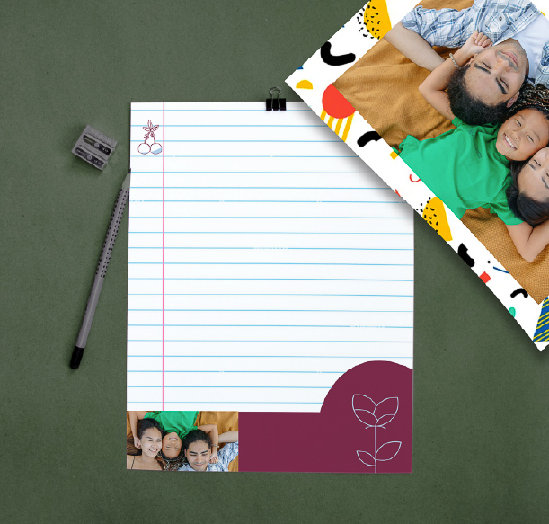 Custom photo notepads with background images - Tinyko Japan