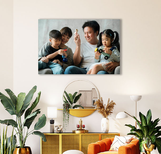 Canvas print wedding photo wall art - Tinyko anniversary gift