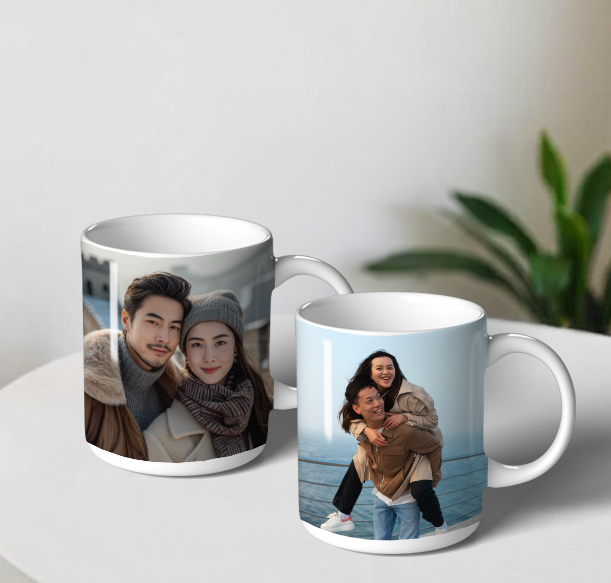 Photo mug with couple's wedding photo - Tinyko anniversary gift