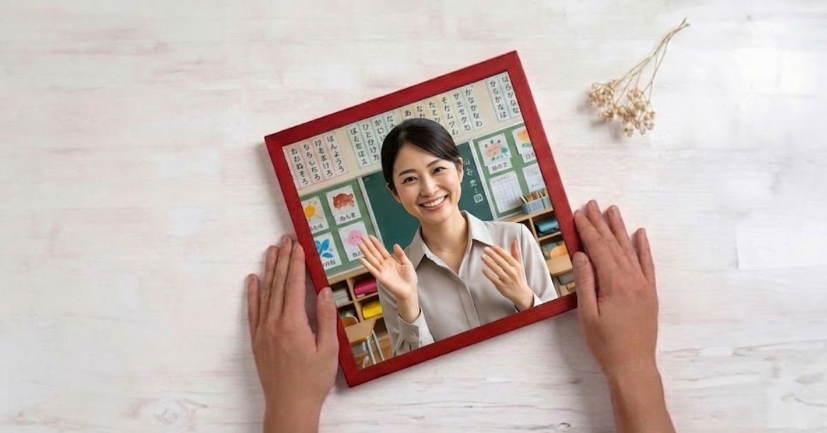  Personalized table frame gift for teachers in Japan