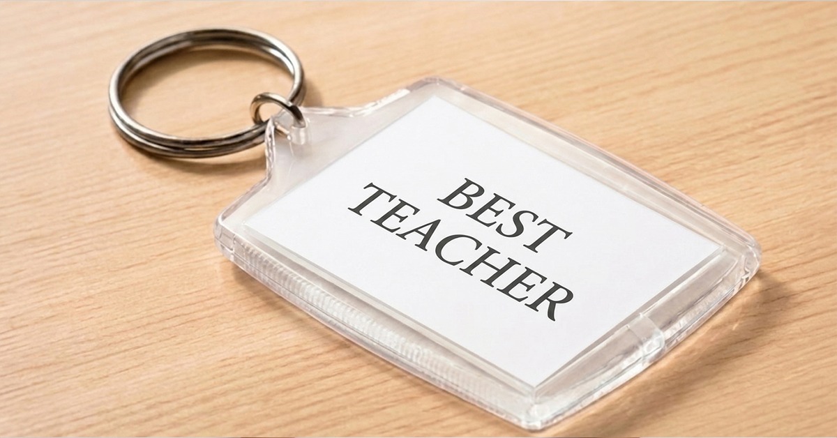  Personalized keychain gift for teachers from students in Japan