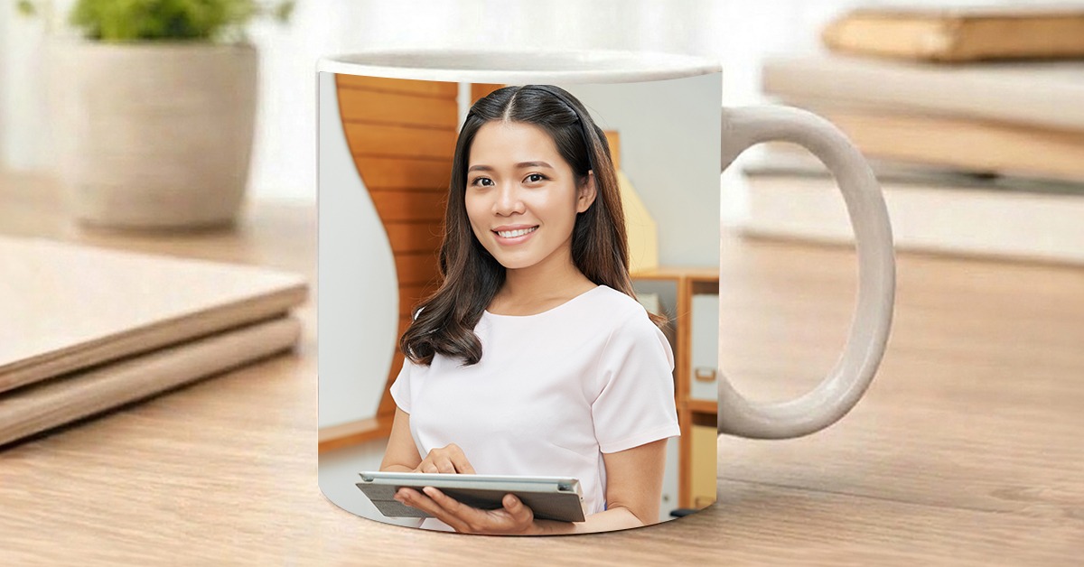 Custom photo mug for teacher appreciation gift ideas in Japan