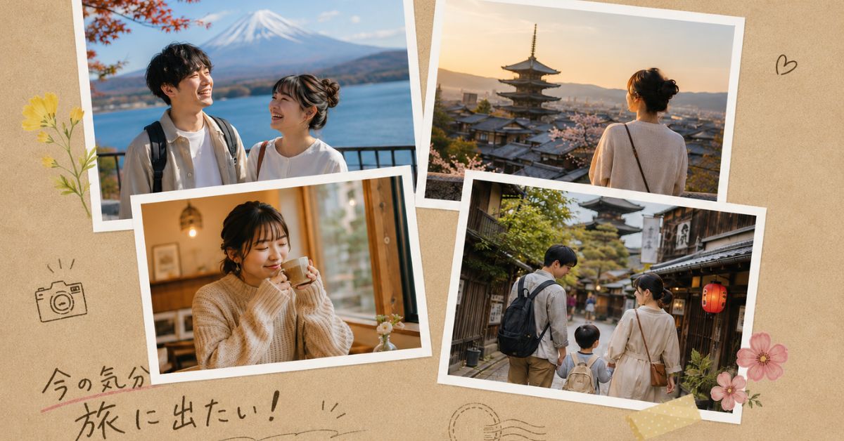 Square photo prints Japan travel memory wall — one print from every trip to build a travel timeline