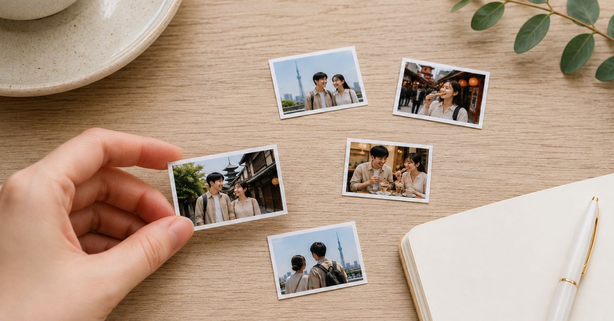 Mini prints Japan travel — small photo prints for journals wallets scrapbooks and memory jars