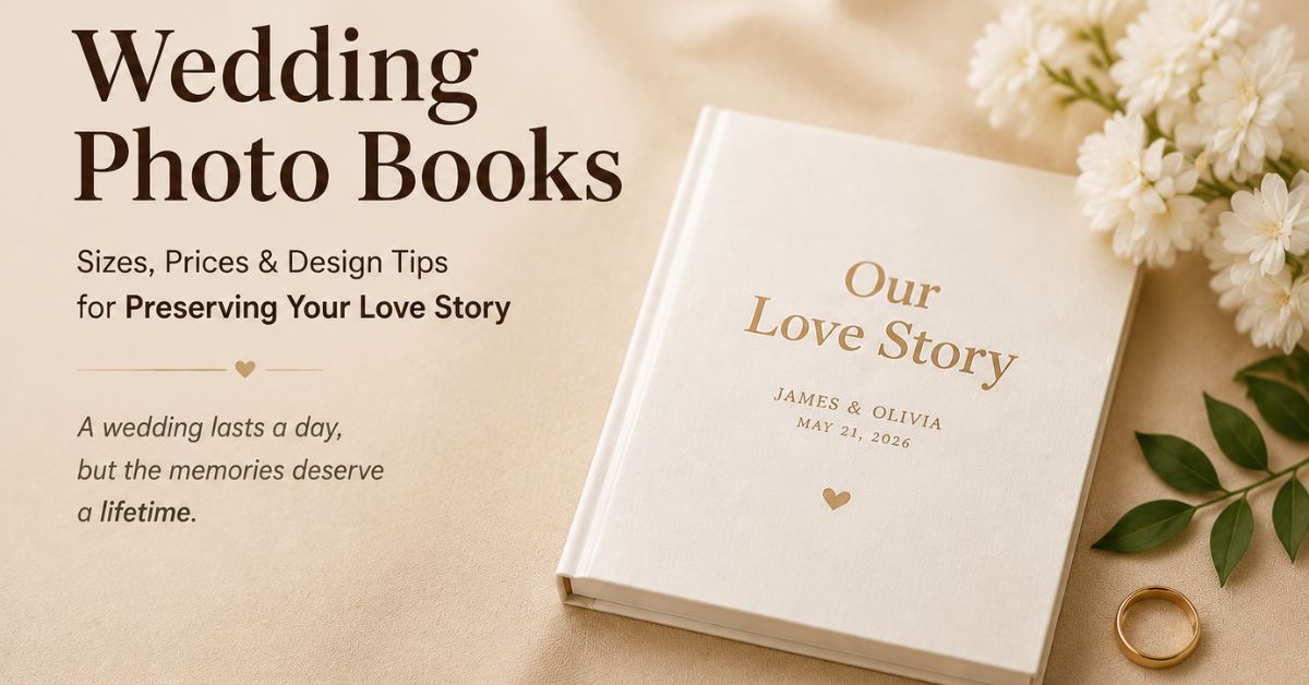 Wedding photo book Japan with couple portraits